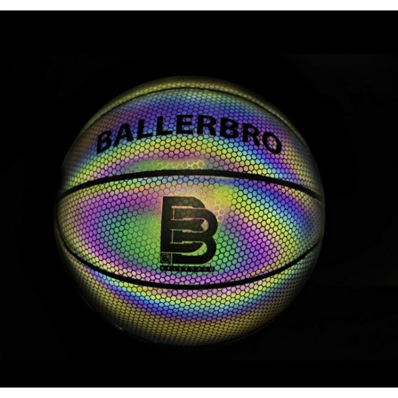 BALLERBRO Glowing Basketball size 6 - Rainbow Glow