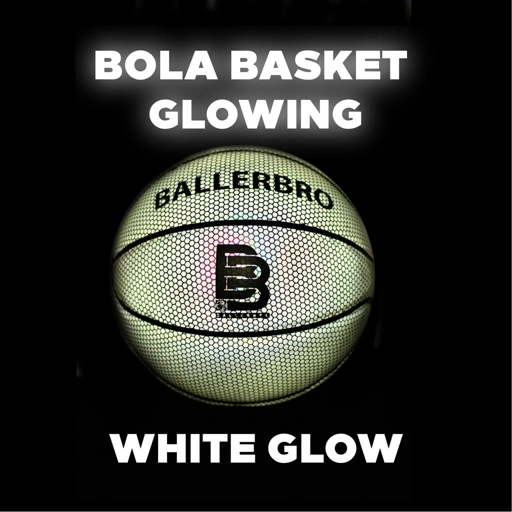 Image of BALLERBRO Glowing Basketball SIZE 7 - White Glow