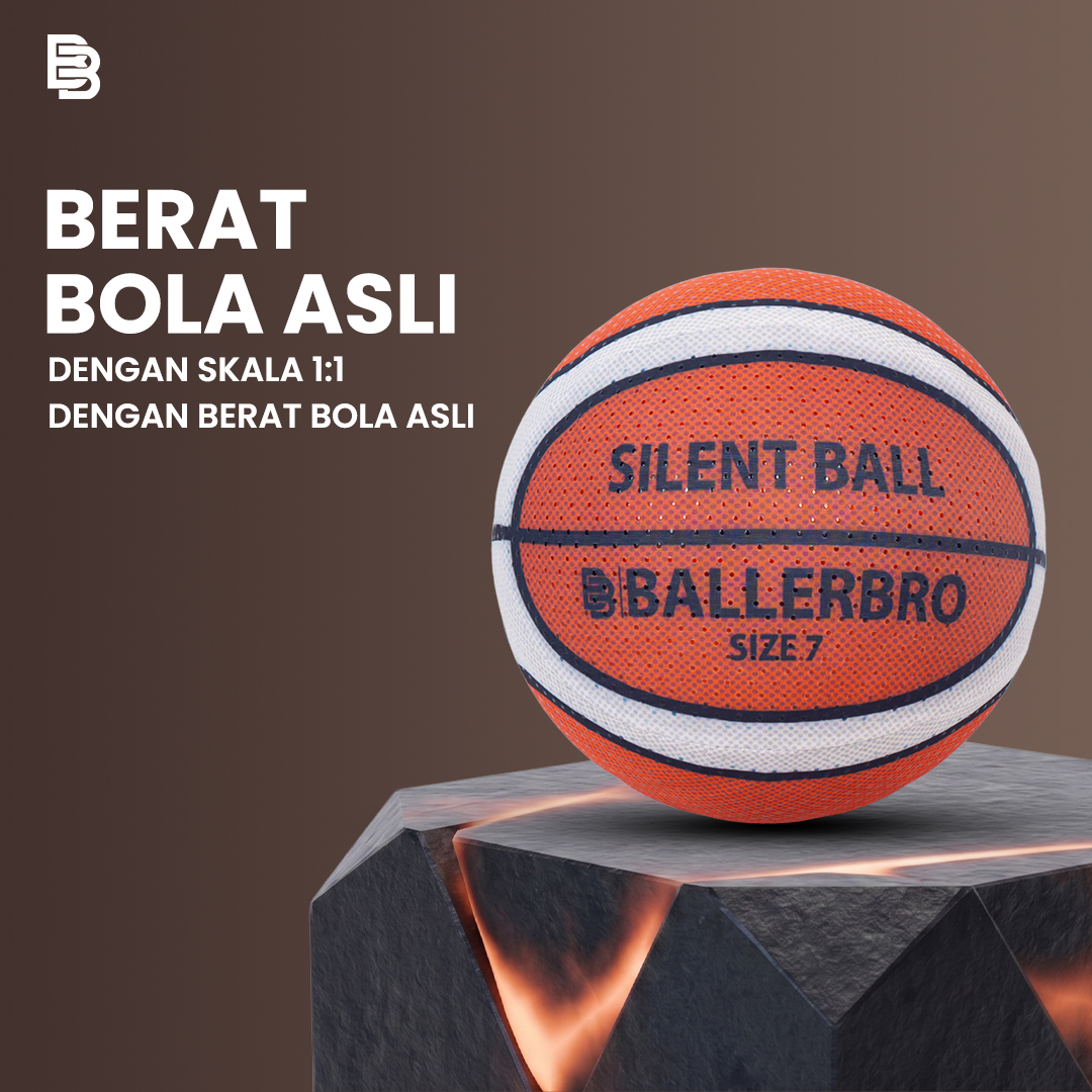 SilentBall Upgrade Ballerbro | Bola Basket Tanpa Suara | Silent Ball