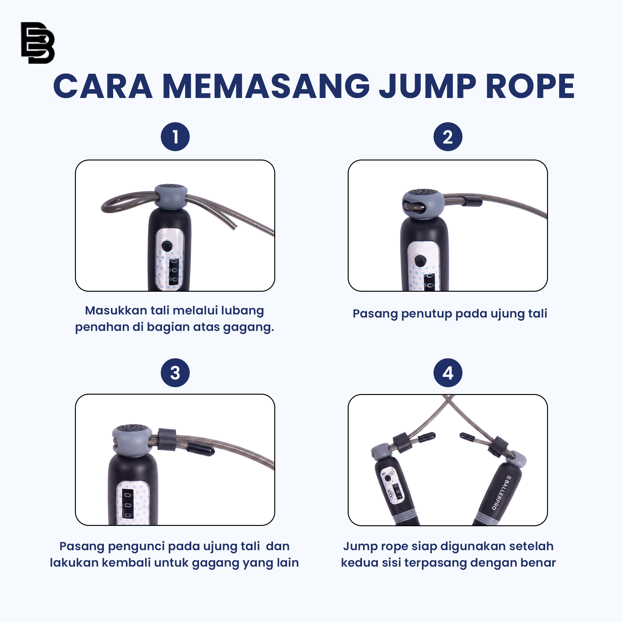 Jump Rope Skipping Rope Lompat Tali BALLERBRO