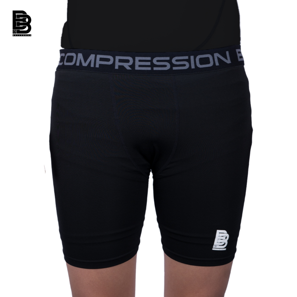Compression Short Pants BALLERBRO / Baselayer / Celana Legging Pendek Olahraga / Gym Lari Basket Running / Manset