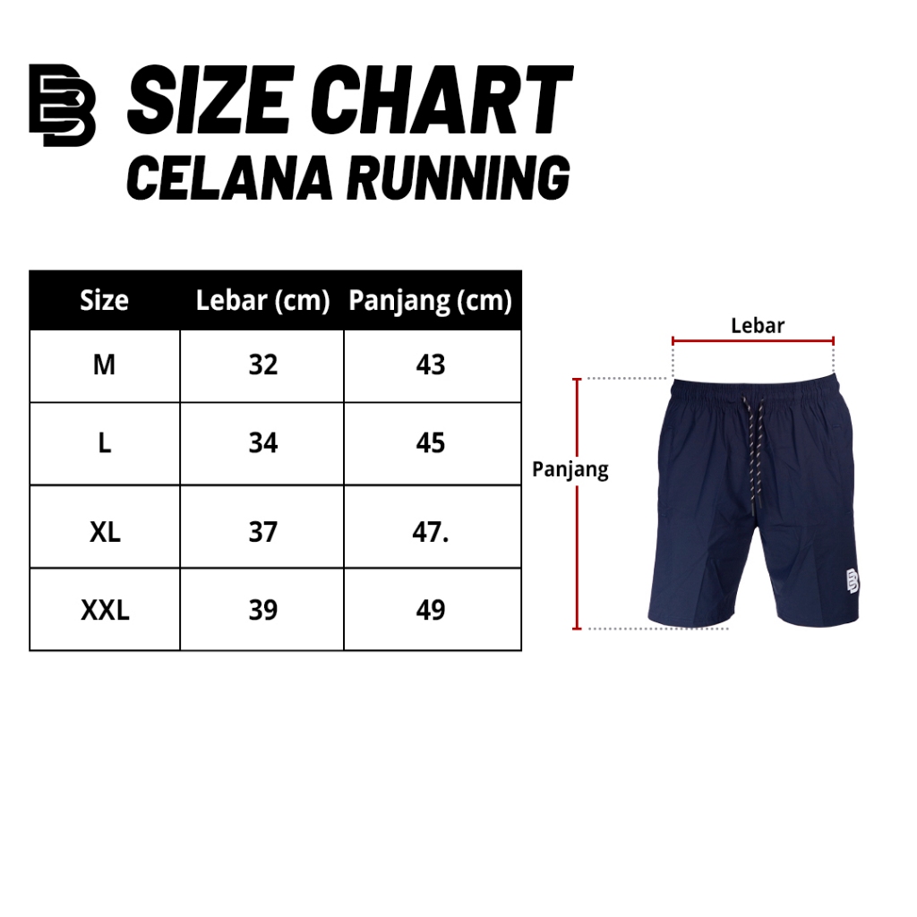 Celana Running Olahraga Pria BALLERBRO - Running Gym Fitness Short