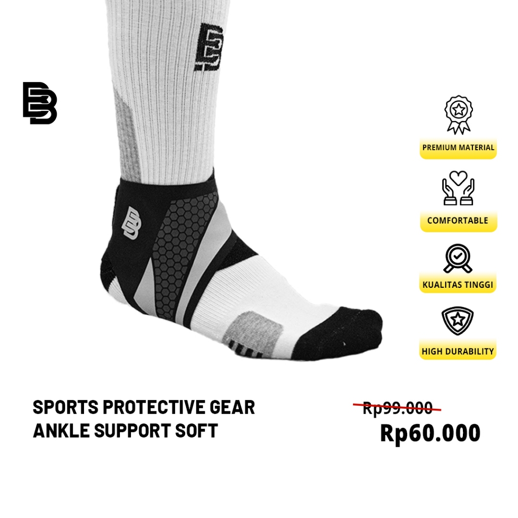 Sports Protective Gear Ankle Support SOFT Ballerbro | Ankle Support | Ankle Brace | Penyokong ankle