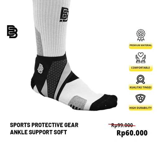 Image of Sports Protective Gear Ankle Support SOFT Ballerbro | Ankle Support | Ankle Brace | Penyokong ankle