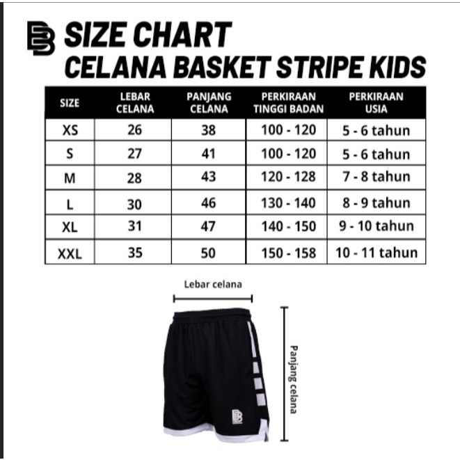 Celana Basket BALLERBRO Stripe
