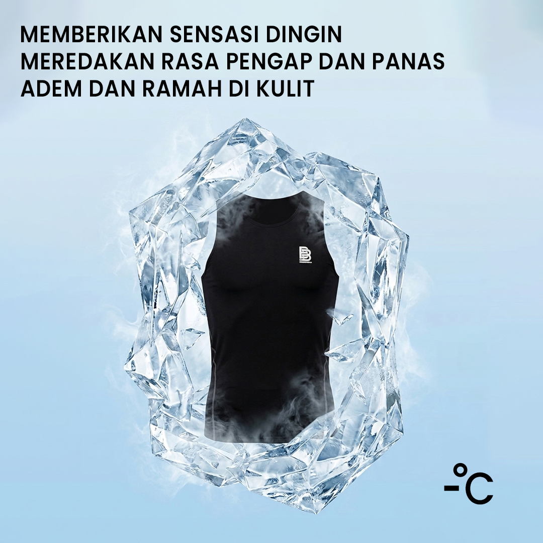 Baselayer Singlet Basket BALLERBRO / Baju Dalaman Olahraga Tanpa Lengan / Atasan Sport Tanpa Lengan Lekbong
