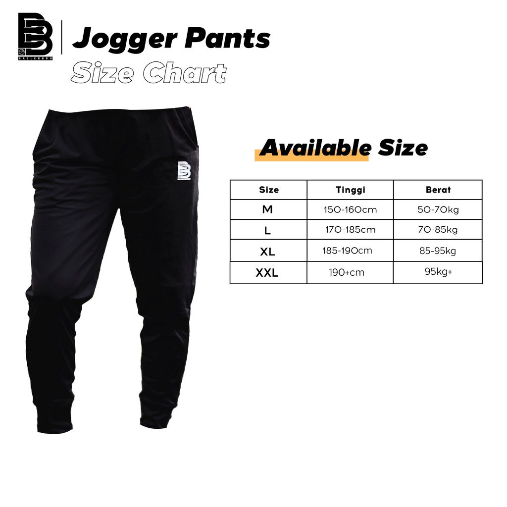 Jogger Pants BALLERBRO - Celana Jogger Training Lari Bas