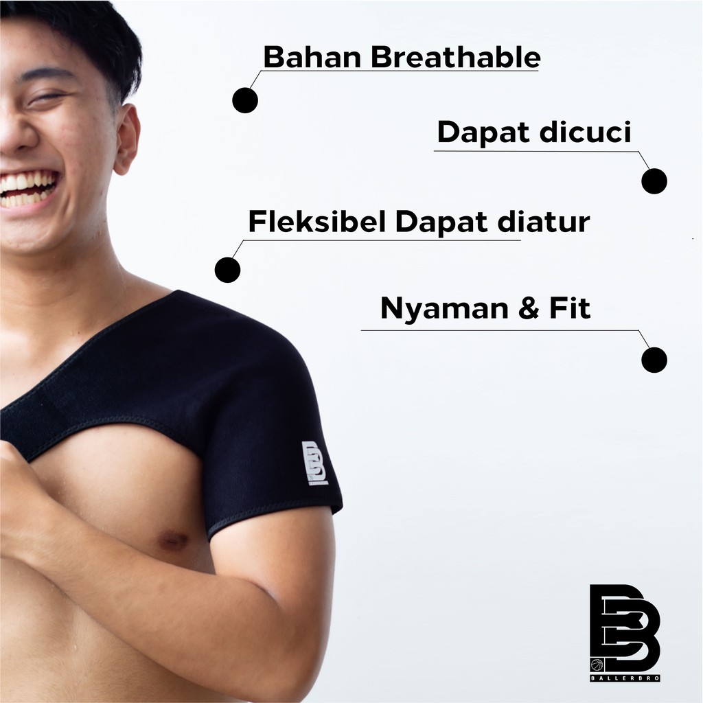 Shoulder Support BALLERBRO / Shoulder Brace / Penyangga Bahu / Pelindung Bahu
