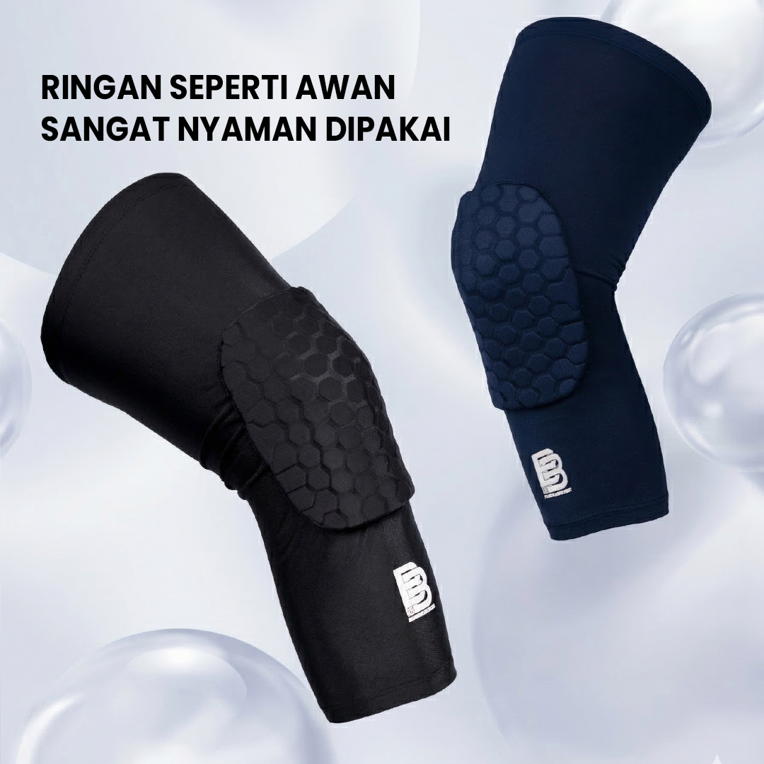 Kneepad Basket Panjang BALLERBRO | Pelindung Lutut Bantalan Busa Olahraga Bakset Voli Badminton