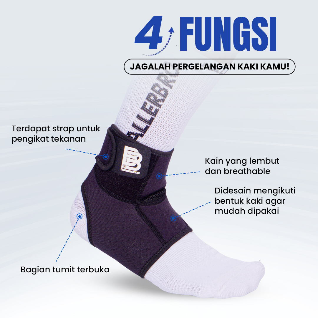 Ankle Support BALLERBRO / Pelindung Engkel Kaki / Ankle Wrap / Deker Penyangga Engkel Kaki