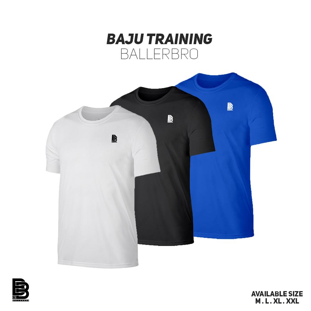Baju Training BALLERBRO / Running / Fitness Dryfit / Baju Olahraga Elastis