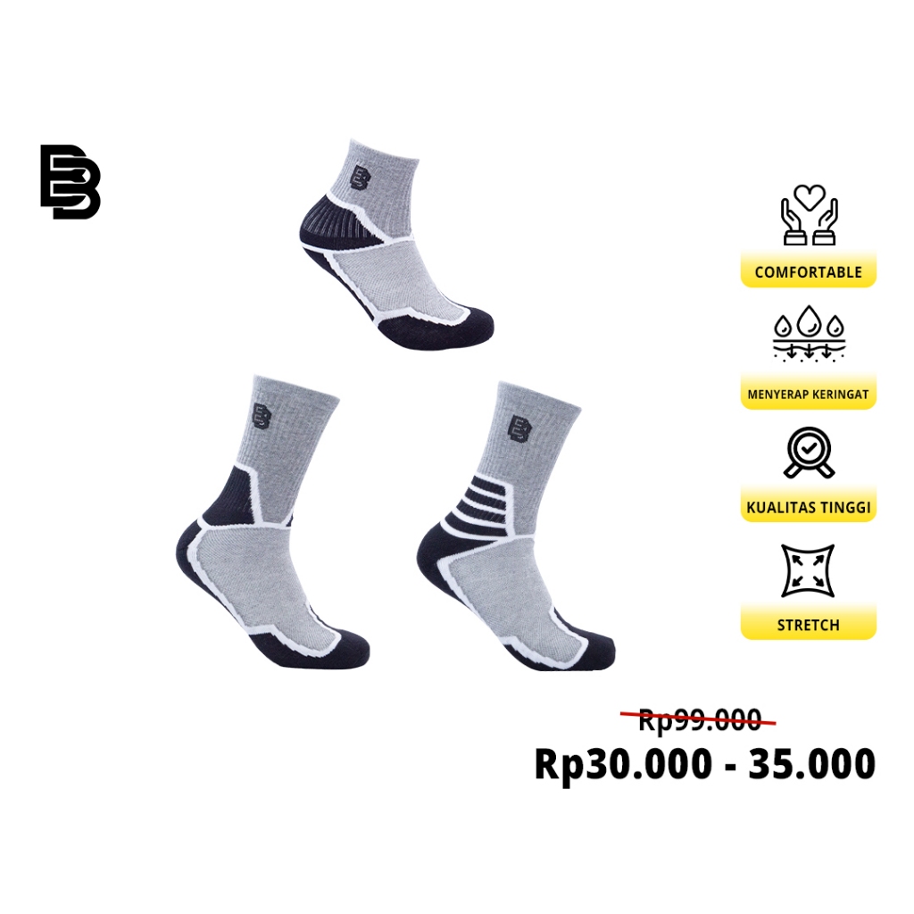 Kaos Kaki Basket Street Crew BALLERBRO | Kaos kaki olahraga | Kaos kaki running | kaos kaki pria | kaos kaki anak | kaos kaki wanita
