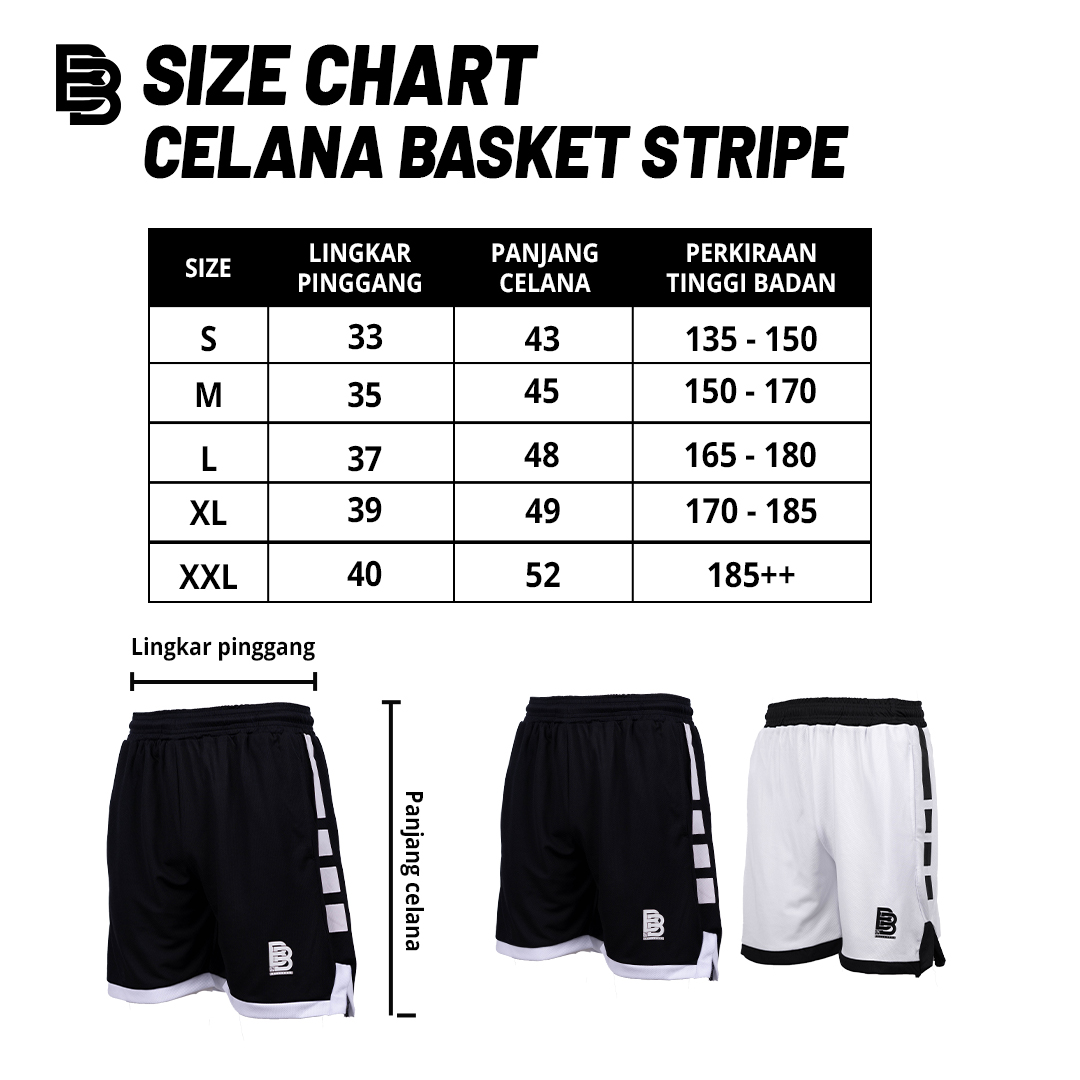 Celana Basket BALLERBRO Stripe Kids