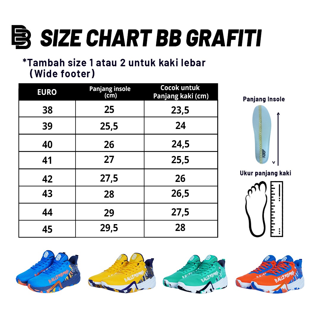 Sepatu Basket BALLERBRO BB GRAFITI