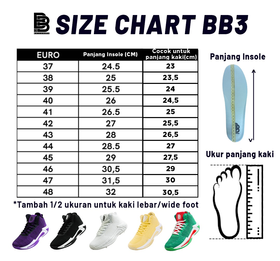 Sepatu Basket BALLERBRO BB3