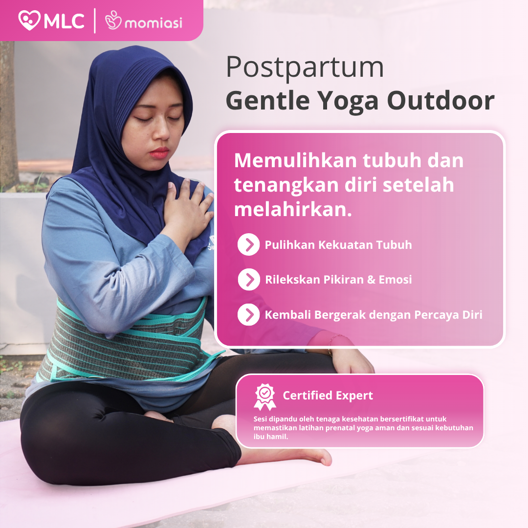 Outdoor Postpartum Gentle Yoga: Ruang Aman untuk Ibu Pulih Bersama | MLC Offline Bandung