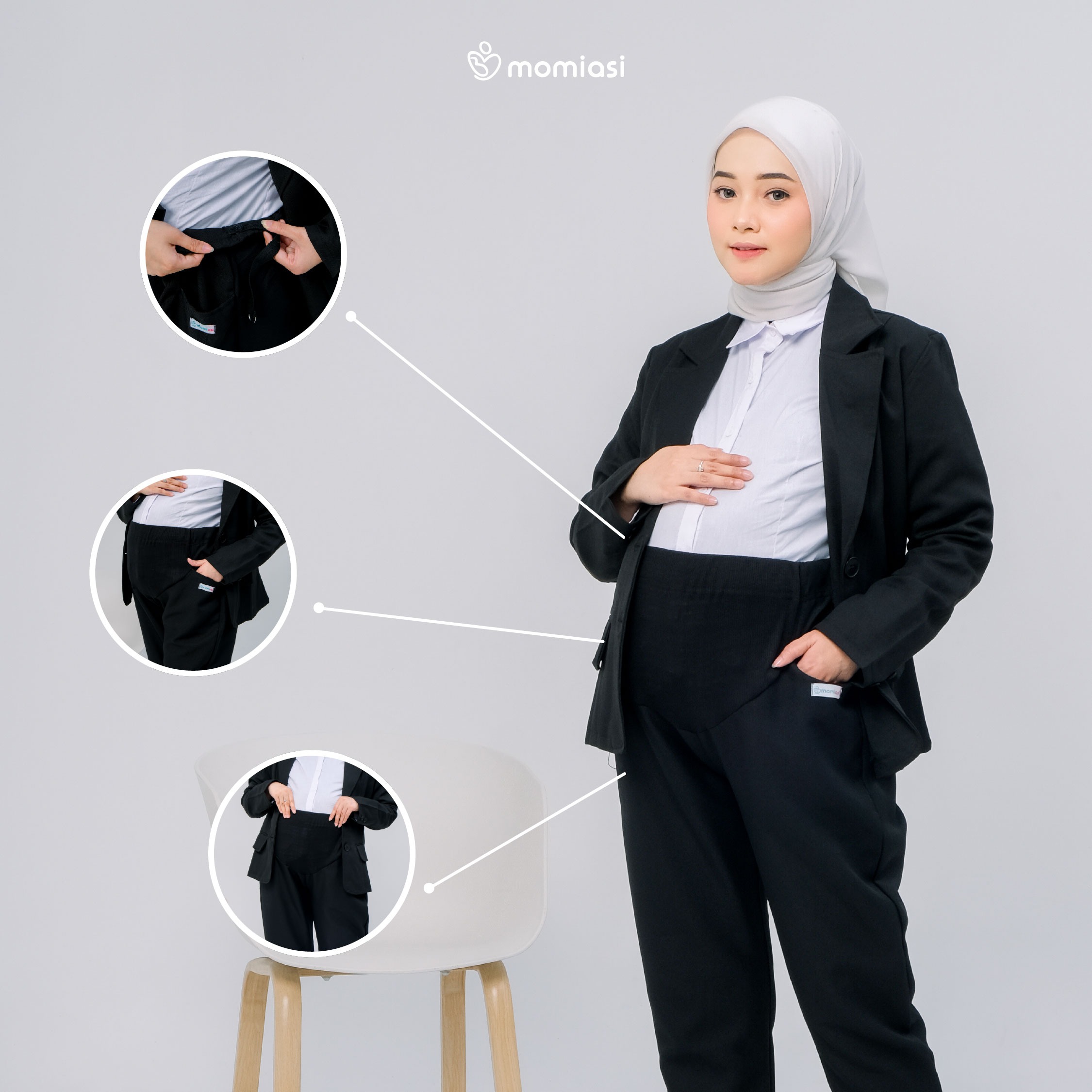 Momiasi - Celana Hamil Kerja Formal