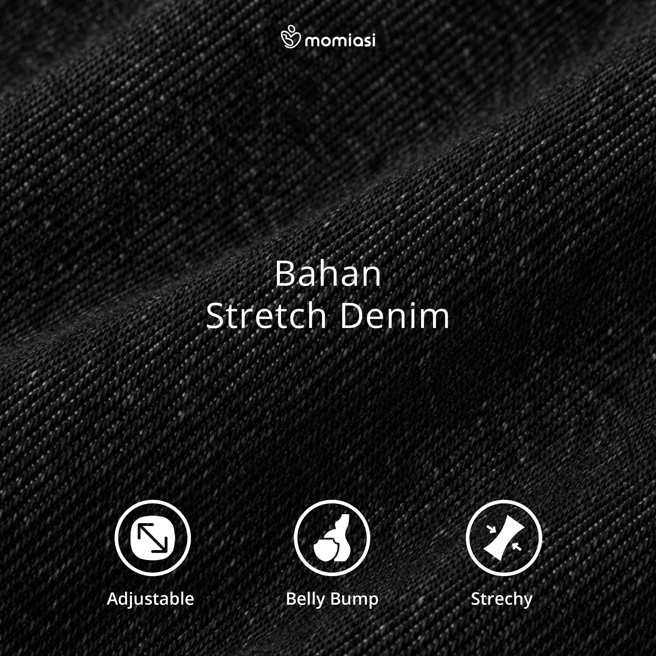 Momiasi - Celana Hamil Jeans Standar Denim Strech