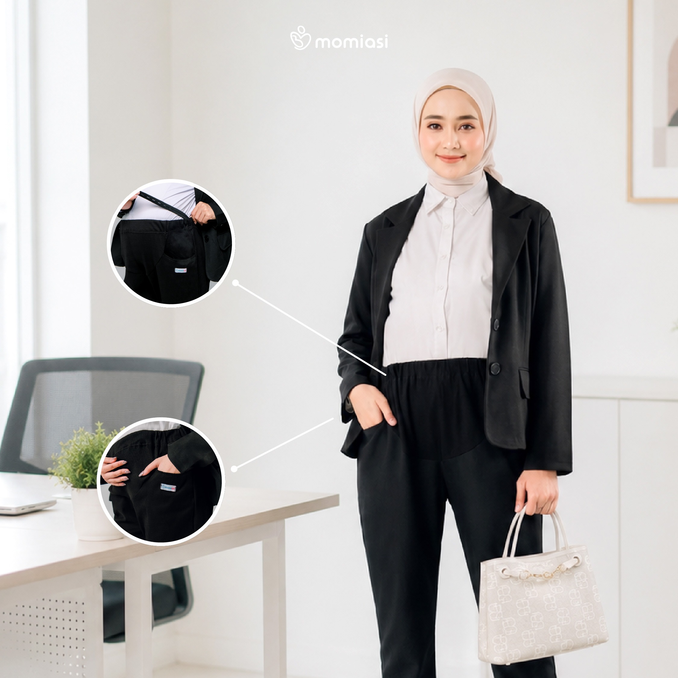 Momiasi - Celana Hamil Kerja Kantor