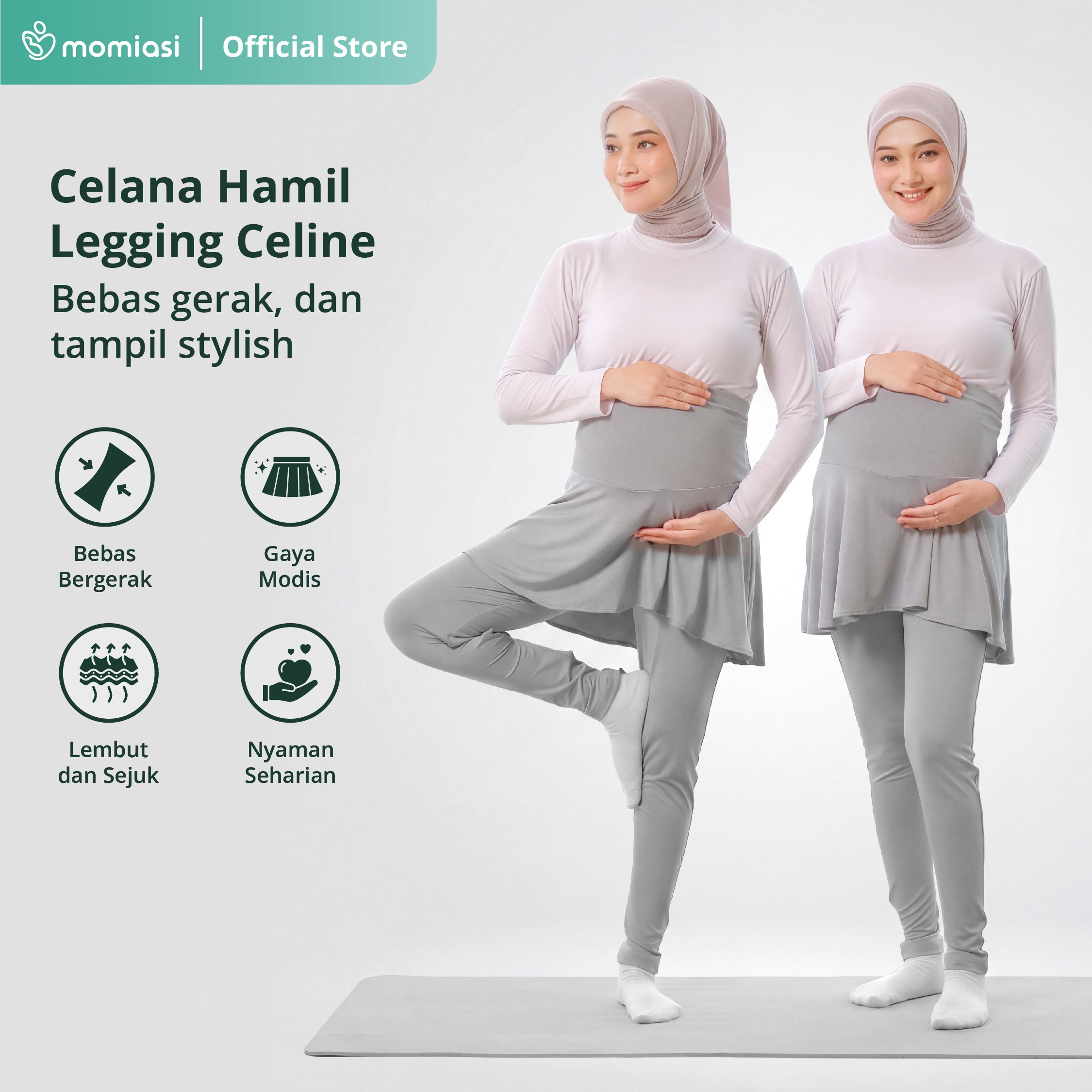 Momiasi - Celine Sport Legging - Celana Legging Hamil Sport Stretch