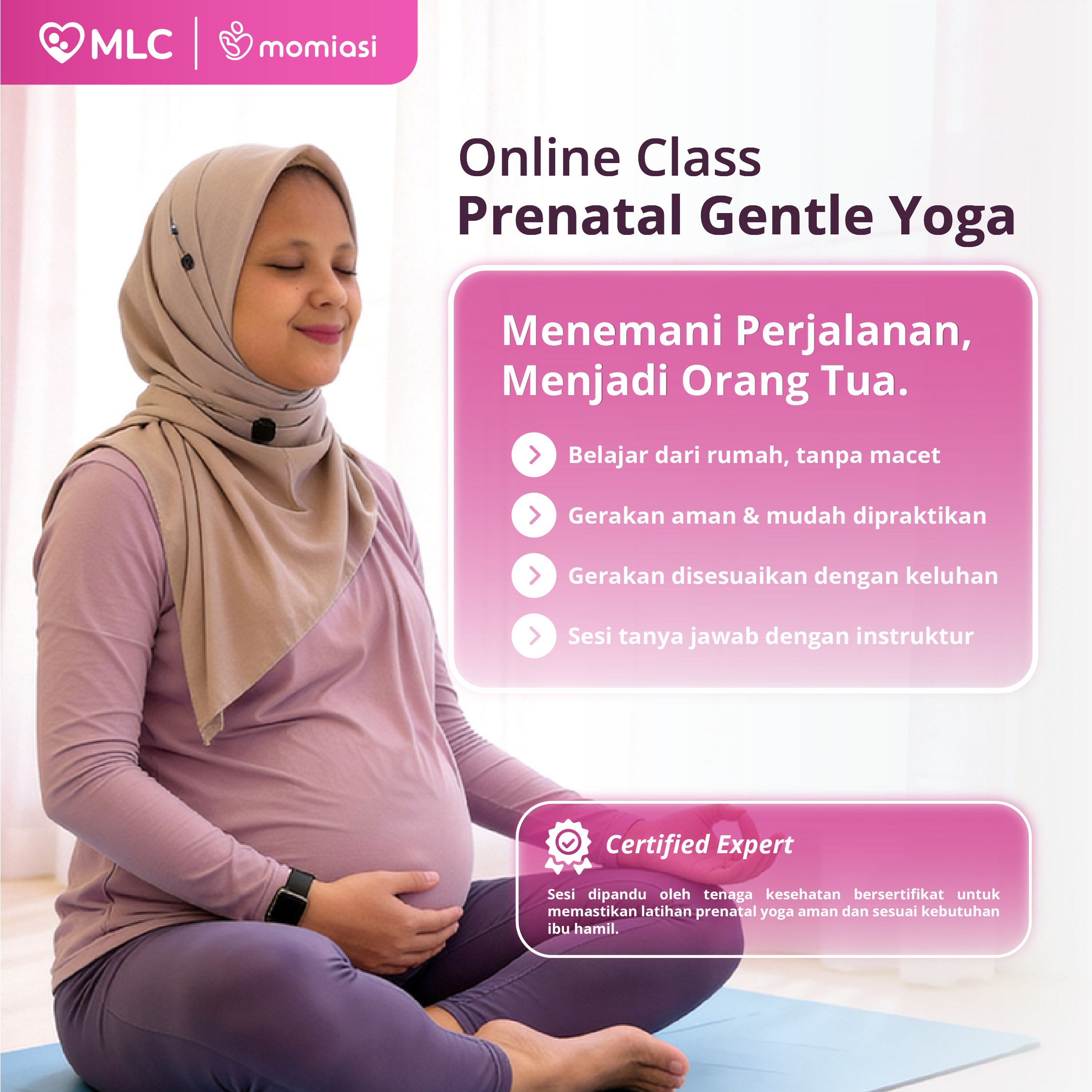 MLC - Prenatal Gentle Yoga Class Online