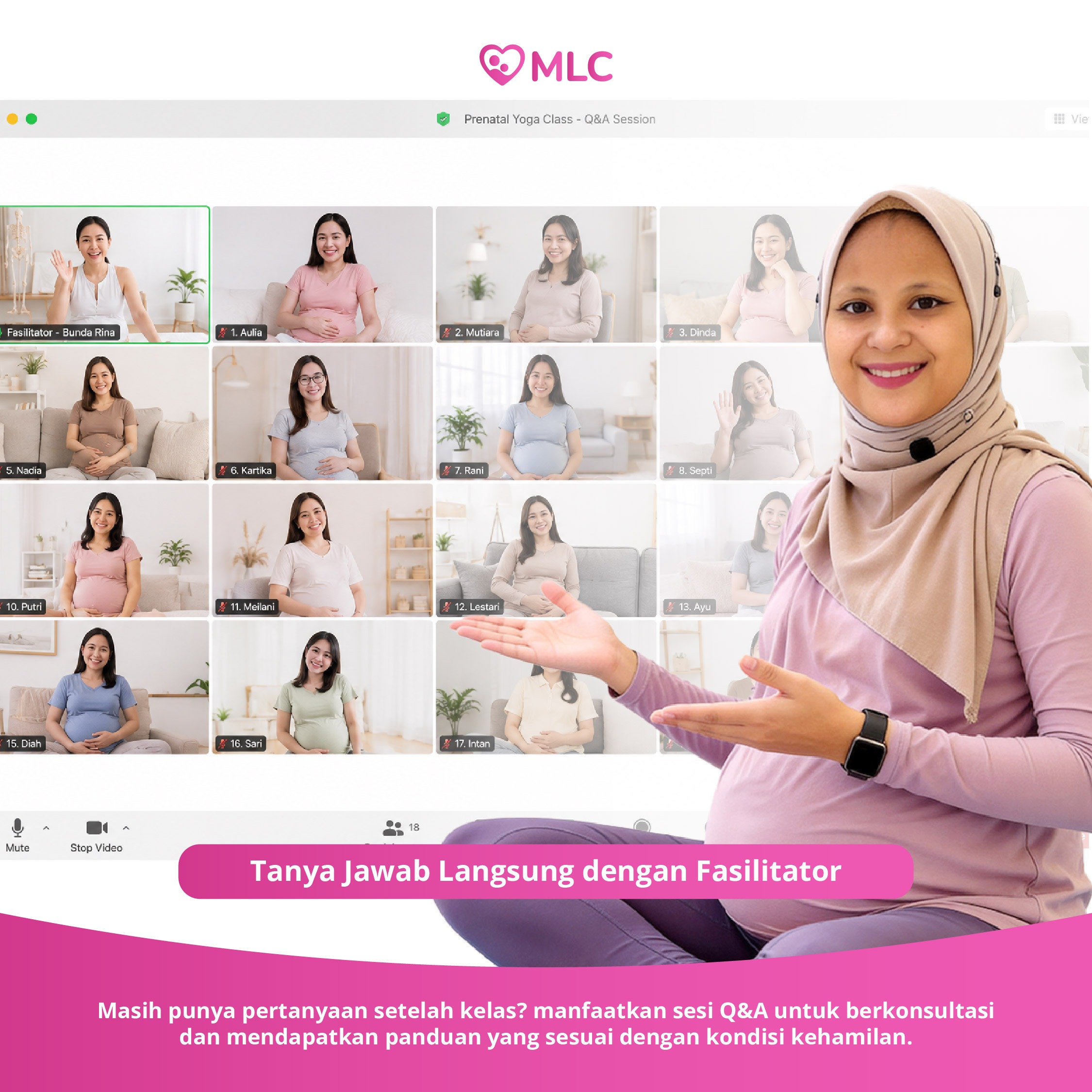 MLC - Prenatal Gentle Yoga Class Online