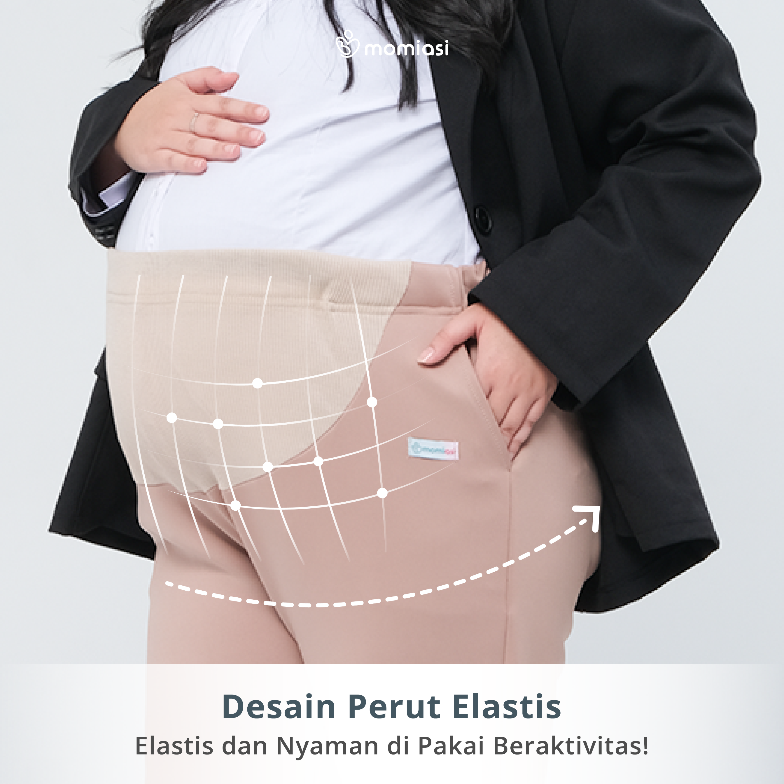 Momiasi - Celana Hamil Kerja Scuba