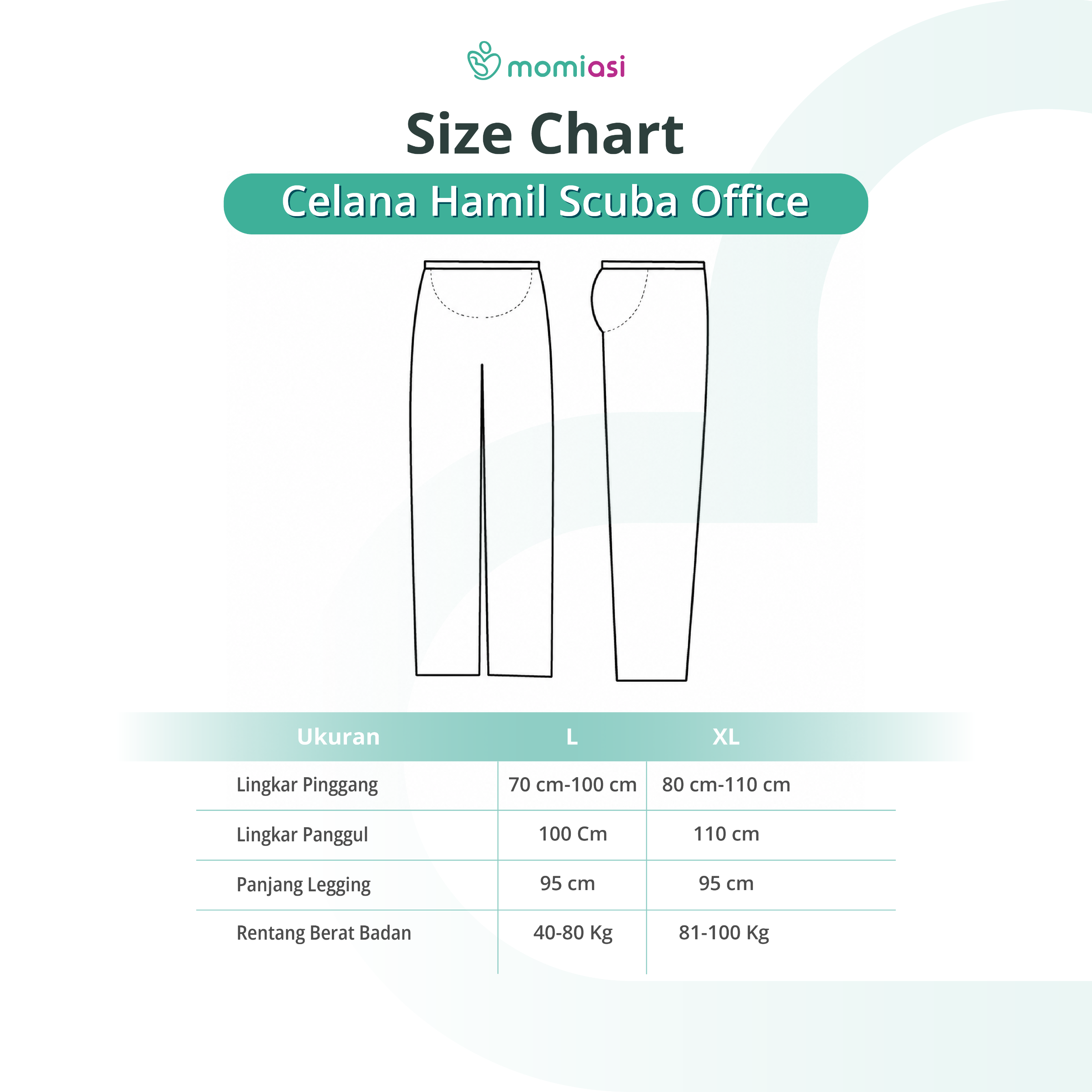 Momiasi - Celana Hamil Kerja Scuba