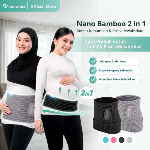Momiasi - Korset 2 in 1 Nano Bamboo Fast Slim Premium - Postpartum Corset & Maternity Multifungsi