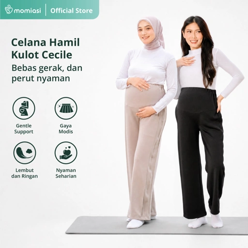 Momiasi - Cecile Sport Loose Pants - Celana Hamil Sport Loose Fit Stretch