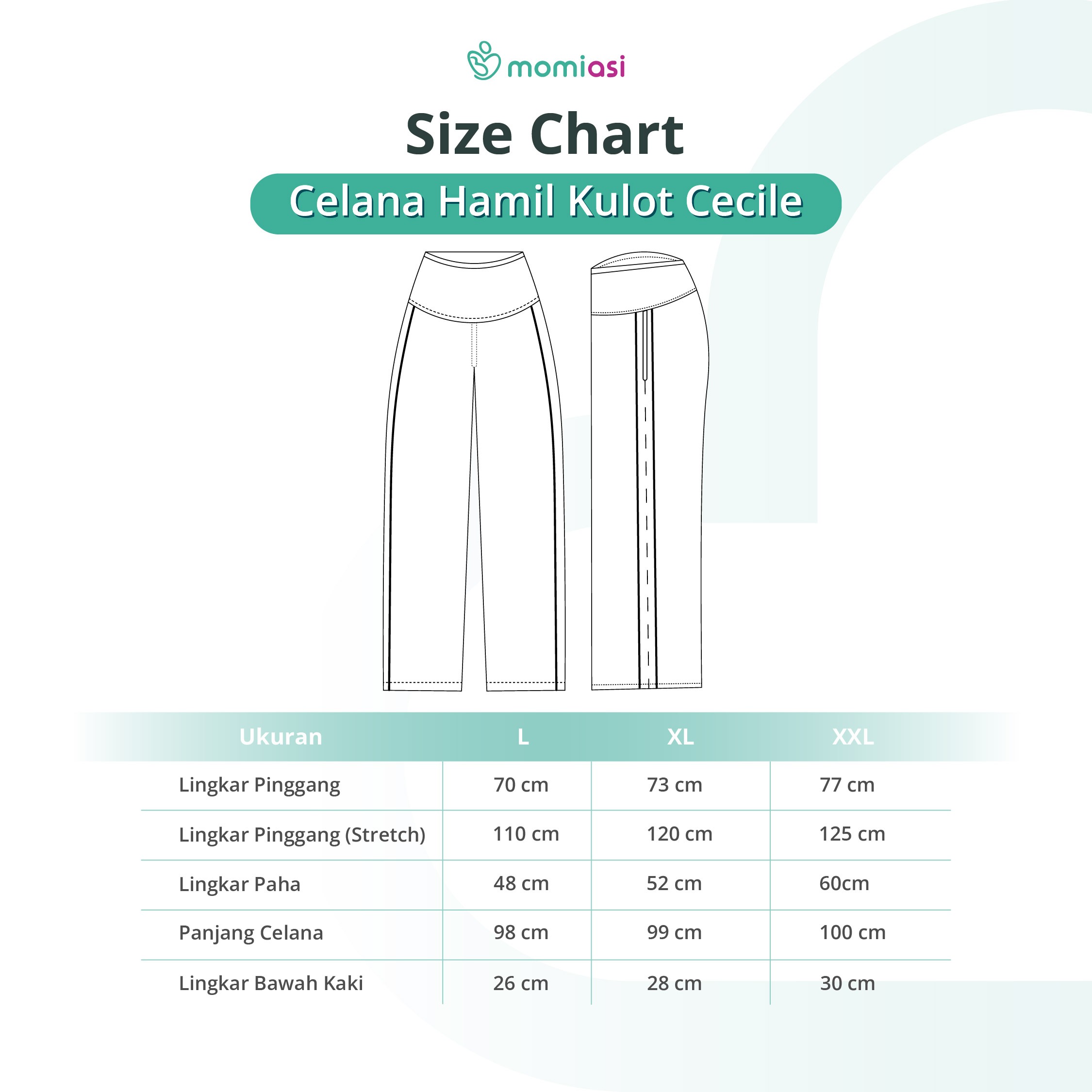 Momiasi - Cecile Sport Loose Pants - Celana Hamil Sport Loose Fit Stretch