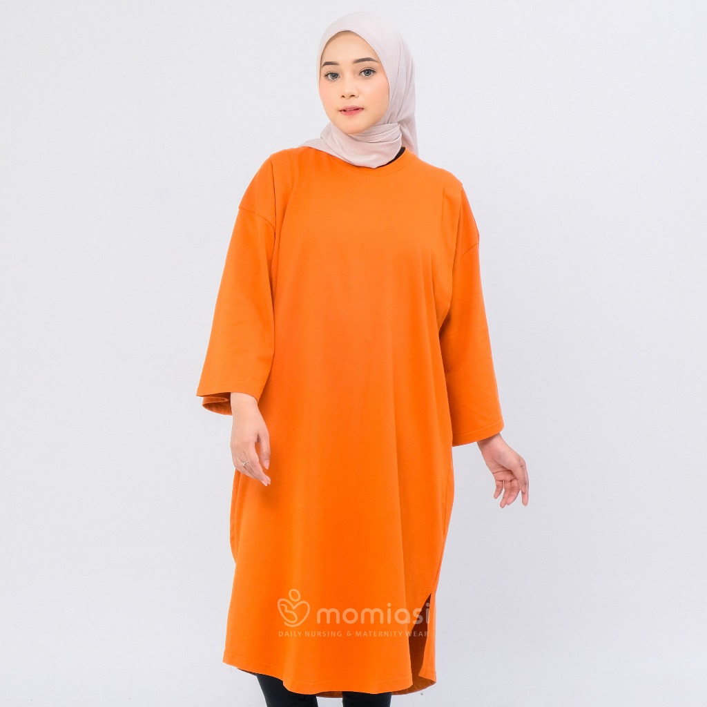 Momiasi - Daster Dress Kaos Menyusui Oversize by Momiasi