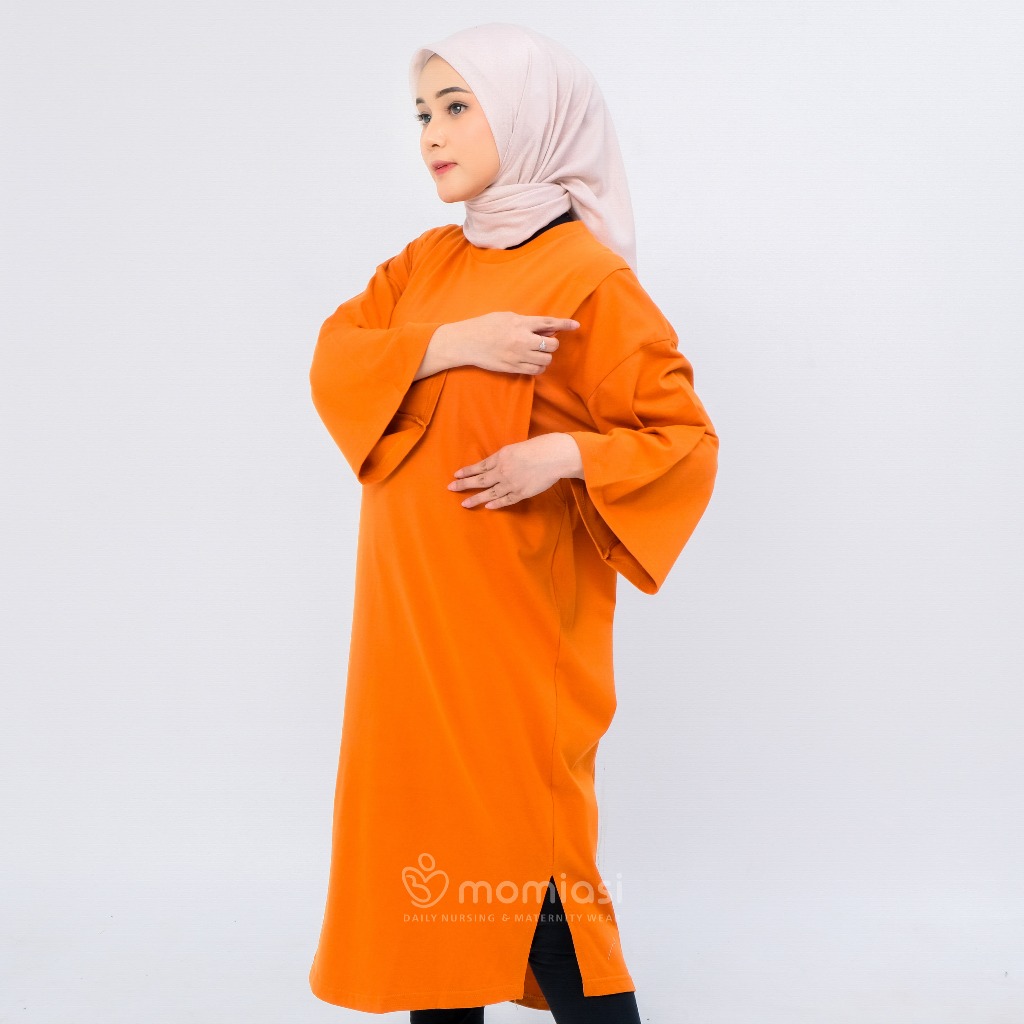 Momiasi - Daster Dress Kaos Menyusui Oversize by Momiasi