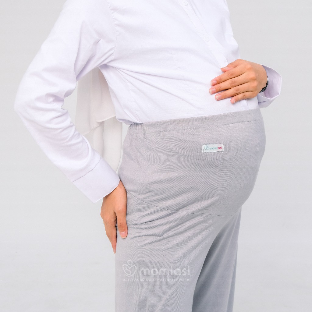 Momiasi - Celana Hamil Kulot Wanita Bumil Panjang Jumbo Maternity Kulot Premium