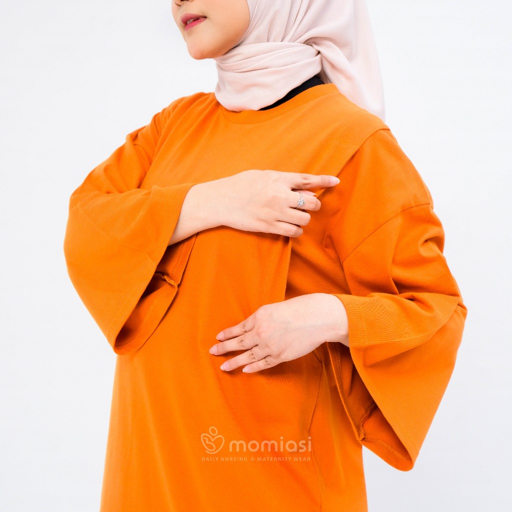 Momiasi - Daster Dress Kaos Menyusui Oversize by Momiasi