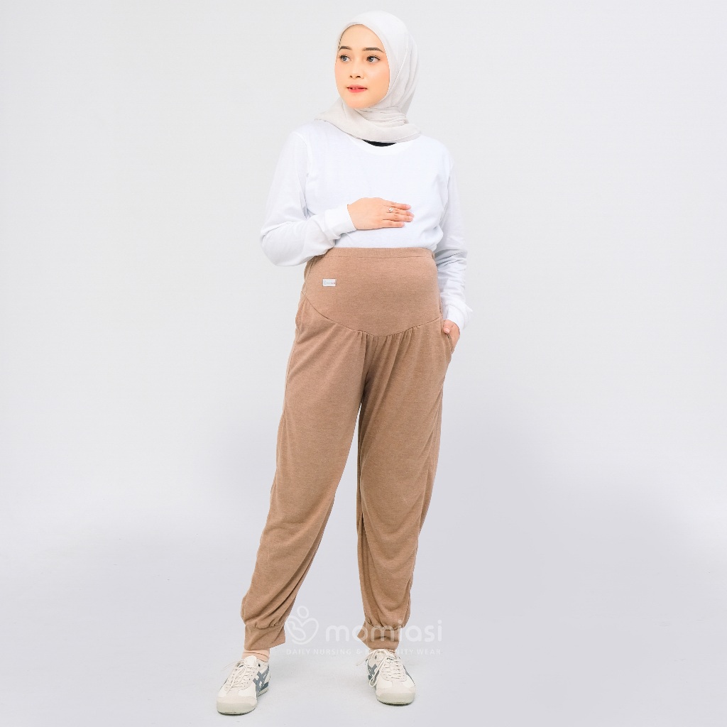 Momiasi - Celana Ibu Hamil Fashion Wanita Bumil Kekinian Jumbo Maternity Pants Premium