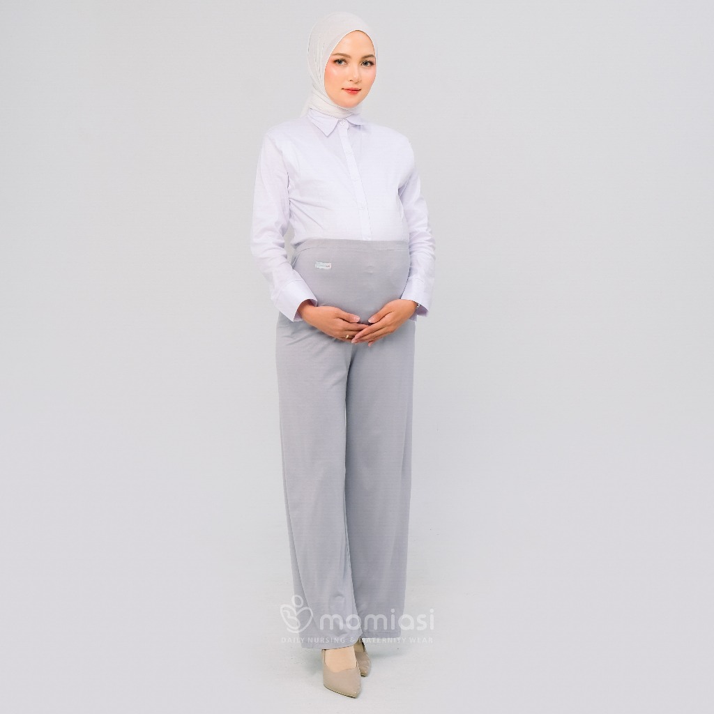 Momiasi - Celana Hamil Kulot Wanita Bumil Panjang Jumbo Maternity Kulot Premium