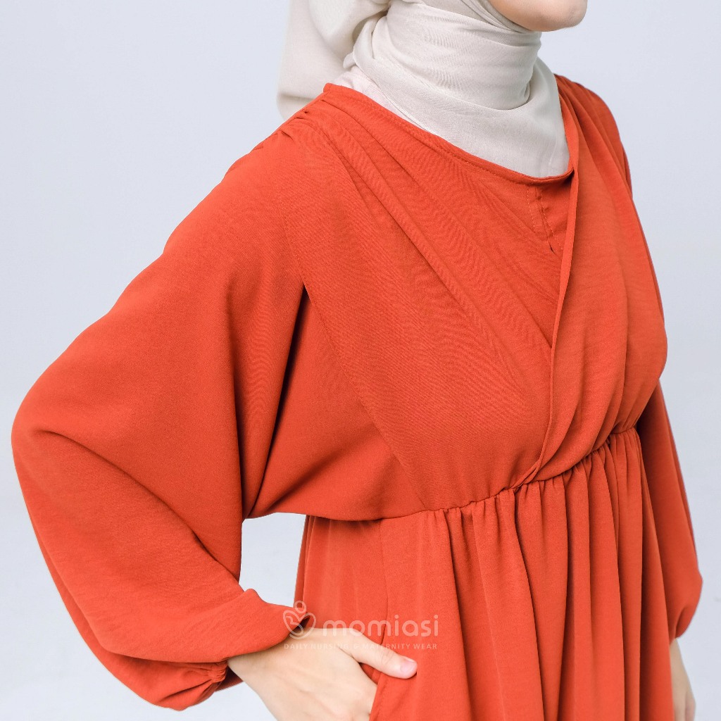 Momiasi - Sofia Dress Crinkle - Dress Bumil Busui Friendly