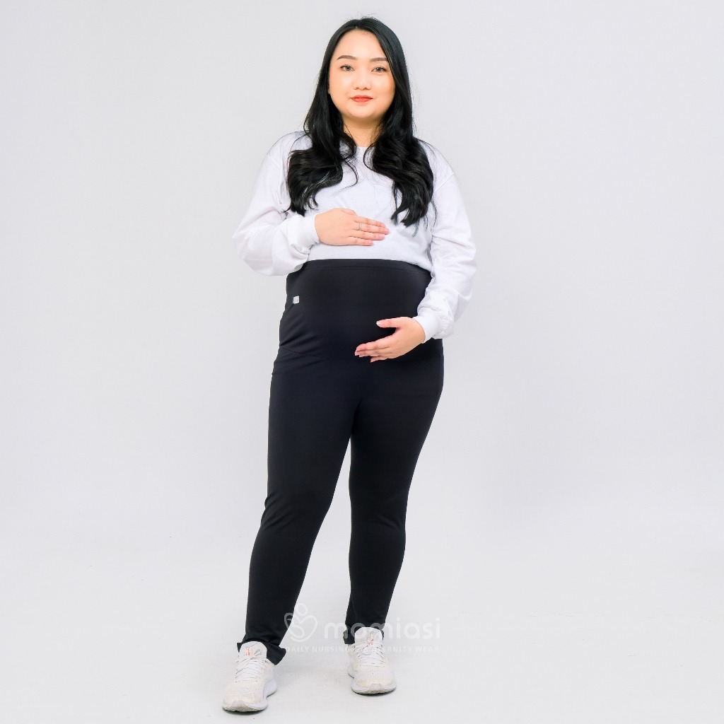 Momiasi - Celana Legging Ibu Hamil Leging Wanita Bumil Maternity Legging Jumbo Premium