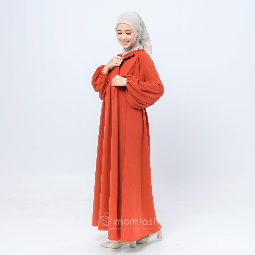 Momiasi - Sofia Dress Crinkle - Dress Bumil Busui Friendly