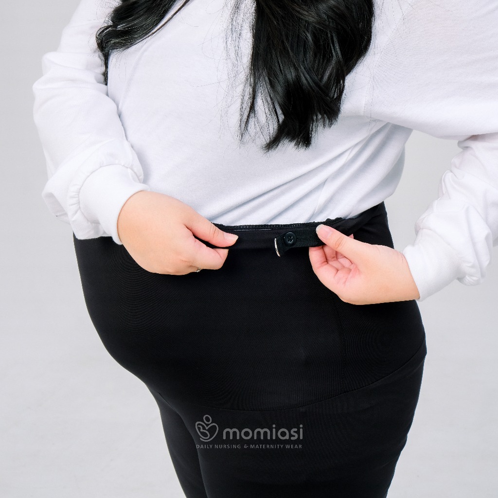 Momiasi - Celana Legging Ibu Hamil Leging Wanita Bumil Maternity Legging Jumbo Premium