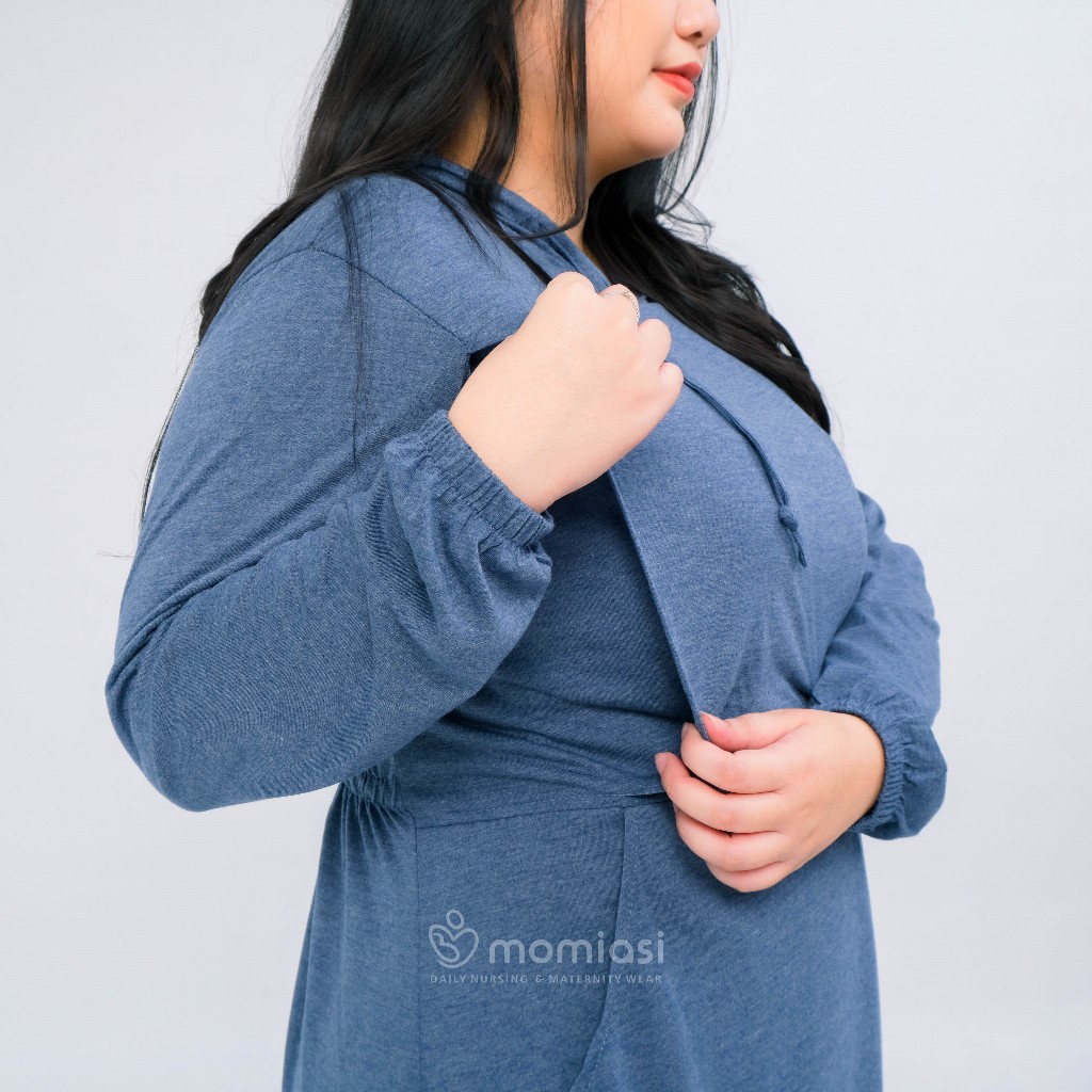 Momiasi - Baju Hoodie Olahraga Sport Ibu Hamil dan Menyusui Baju Busui Nursing Wear Lengan Panjang