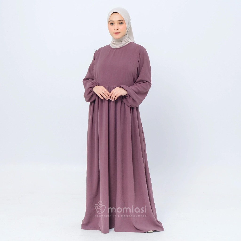 Momiasi - Allysa Dress Crinkle – Dress Busui Bumil Friendly