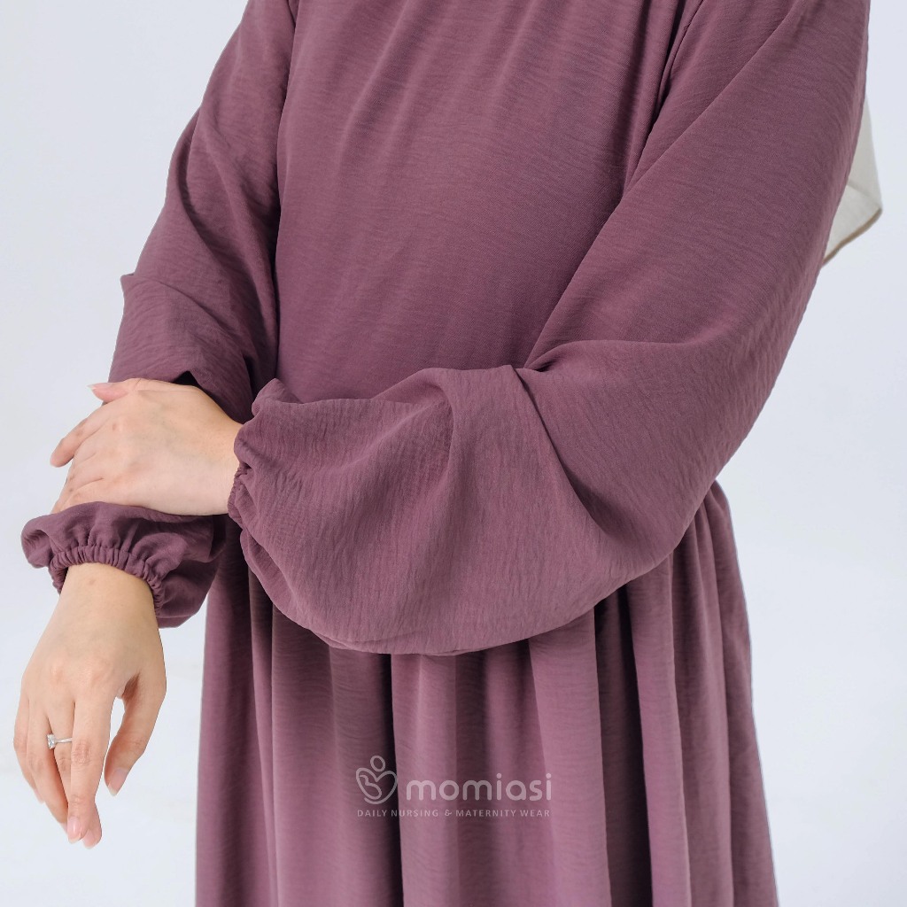Momiasi - Allysa Dress Crinkle – Dress Busui Bumil Friendly