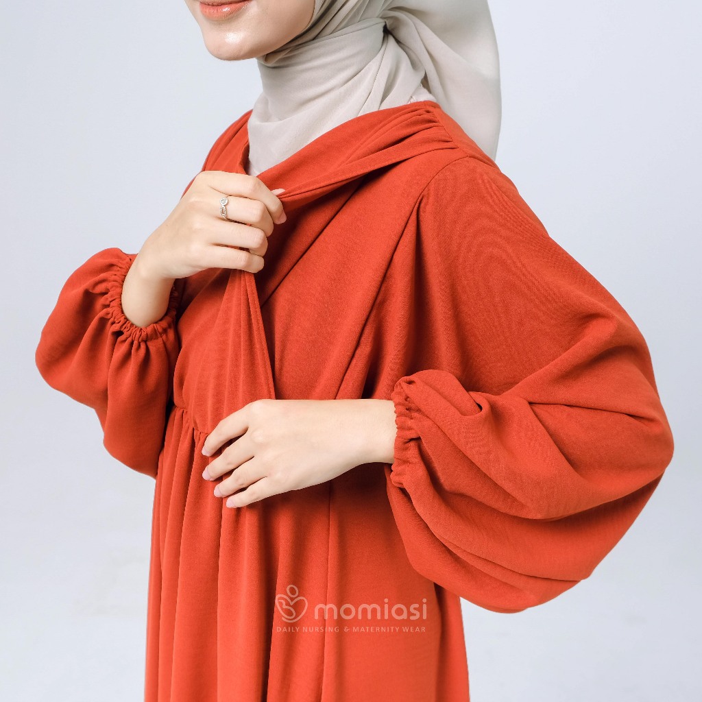 Momiasi - Sofia Dress Crinkle - Dress Bumil Busui Friendly