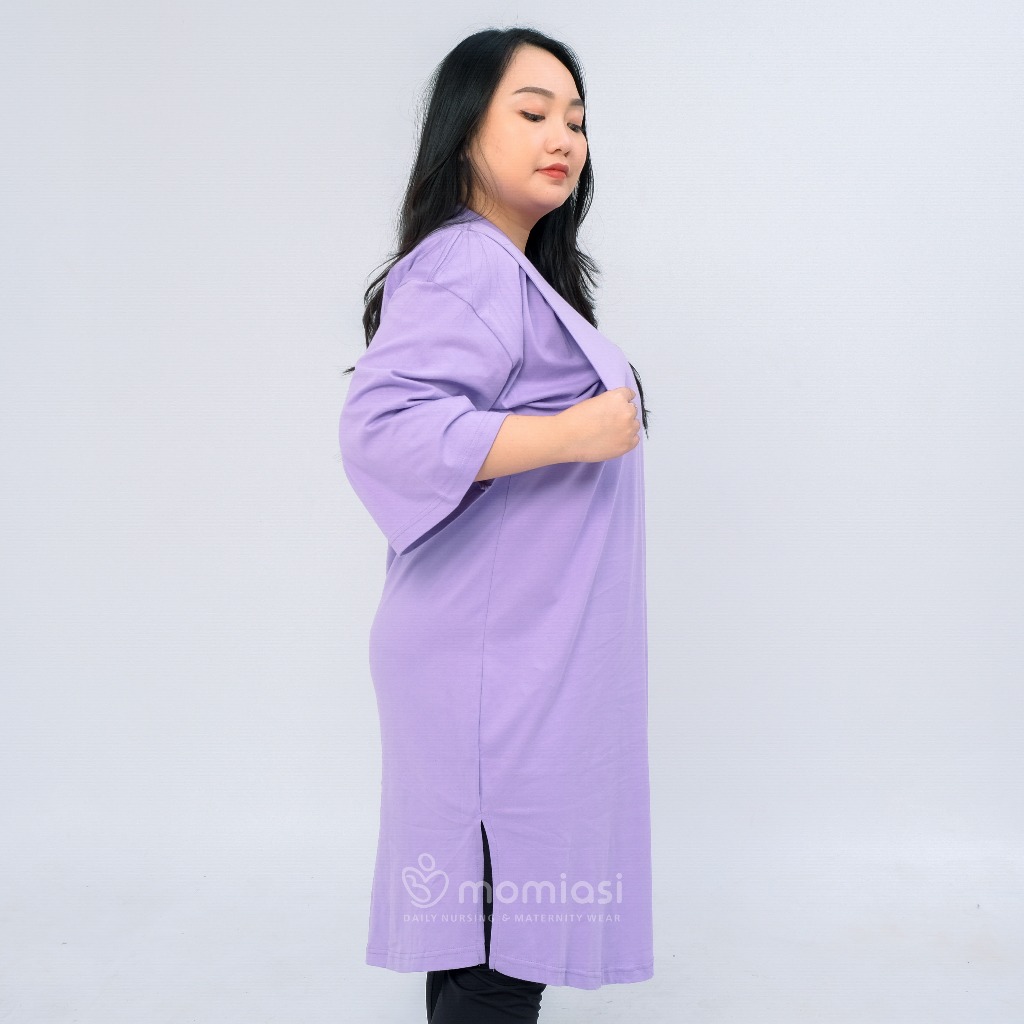 Momiasi - Daster Dress Kaos Menyusui Oversize by Momiasi