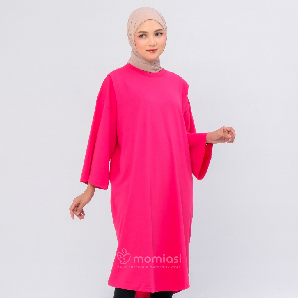 Momiasi - Daster Dress Kaos Menyusui Oversize by Momiasi
