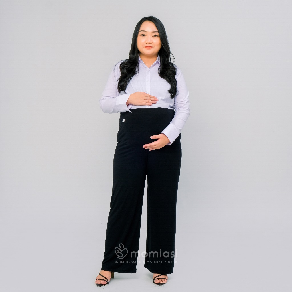 Momiasi - Celana Hamil Kulot Wanita Bumil Panjang Jumbo Maternity Kulot Premium