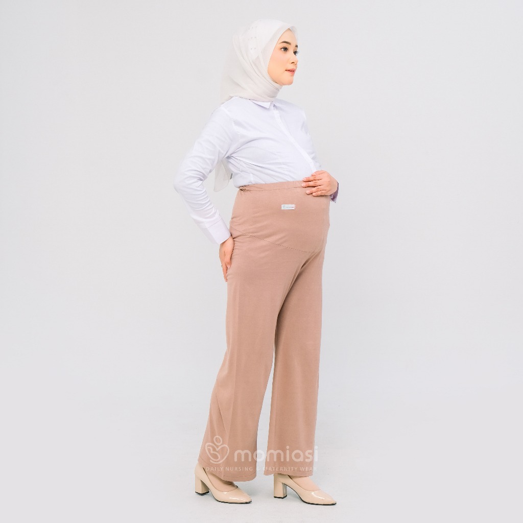 Momiasi - Celana Hamil Kulot Wanita Bumil Panjang Jumbo Maternity Kulot Premium