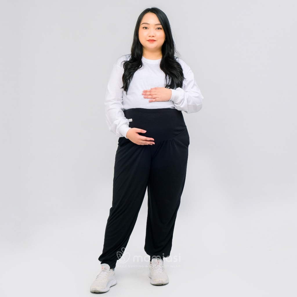 Momiasi - Celana Ibu Hamil Fashion Wanita Bumil Kekinian Jumbo Maternity Pants Premium
